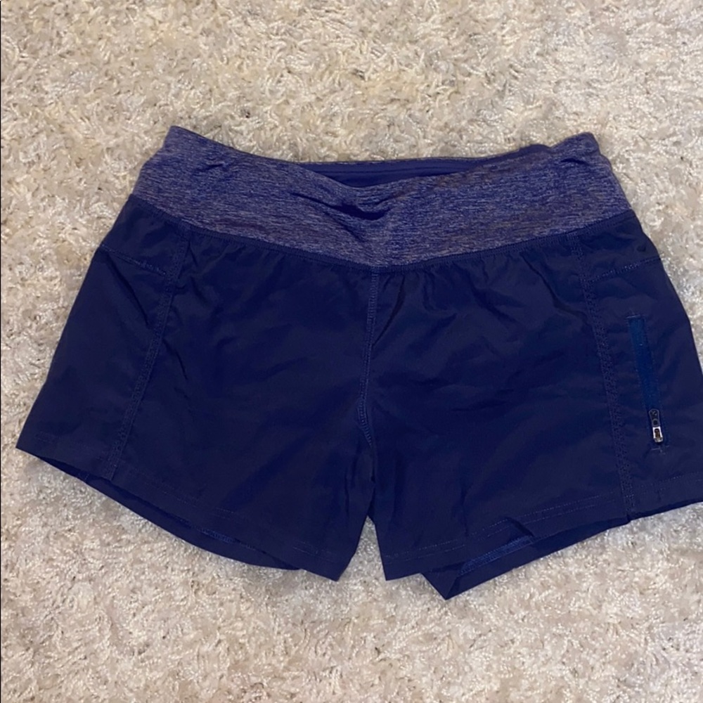 LULULEMON purple lined shorts